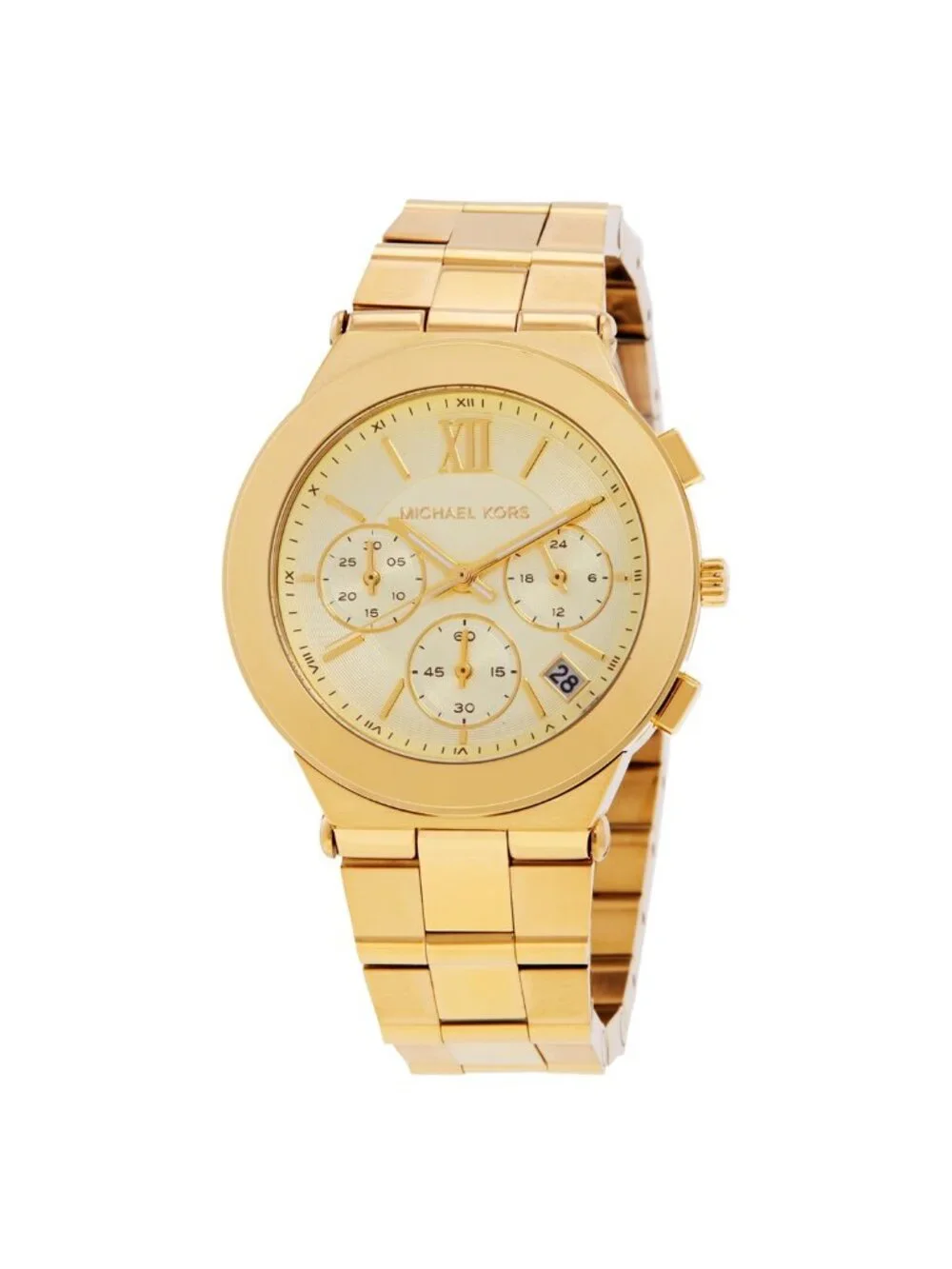 NWT Michael Kors Billie Chronograph Quartz Gold Dial Ladies Watch